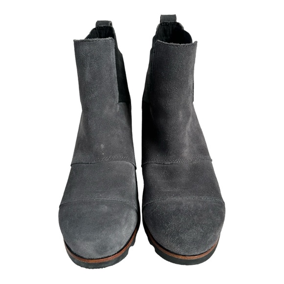 Sorel Addington Studded Chunky Chelsea Leather Boots Womens 7.5 Gray - Picture 6 of 9